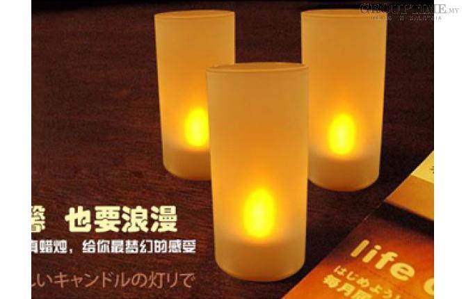 [53% off] PA0019 LED Electronic Yellow Light Candle Sensor (6 in/pack). Pay only RM23 instead of RM49.