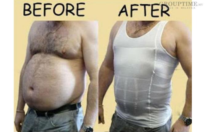 [73% off] PA0023 Men Slimming Body Shaper Vest Single. Pay only RM32 instead RM120.