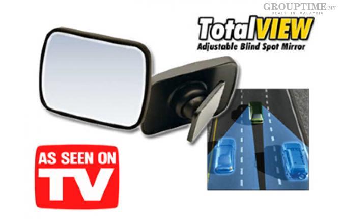 [31% off] PA0026 Total View 360 Degree Adjustable Blind Spot Mirror. Pay only RM24 instead of RM35.