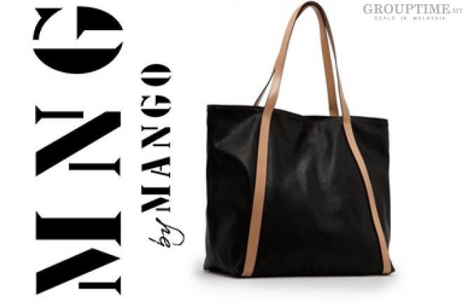 [72% Off] PA0053 MNG Mango Shopper Bag (Black).Pay only RM35 instead of RM129.