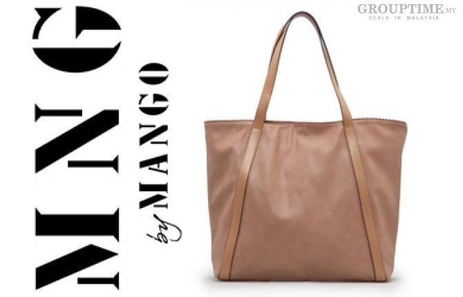 [62% Off] PA0054 MNG Mango Shopper Bag (Nude).Pay only RM49 instead of RM129.