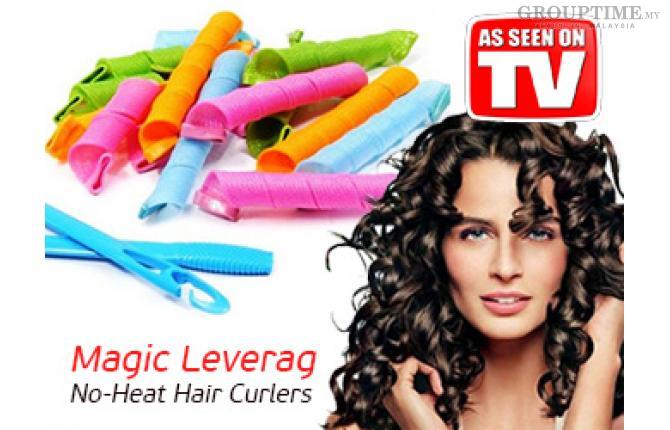 [40% Off] PA0048 Magic Leverag No Heat Hair Curlers.Pay only RM29 instead of RM49.