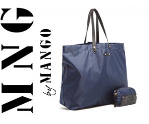 [28% Off] PA0059 MNG Mango FOLDABLE NYLON SHOPPER BAG(Blue).Pay only RM49 instead of RM69.