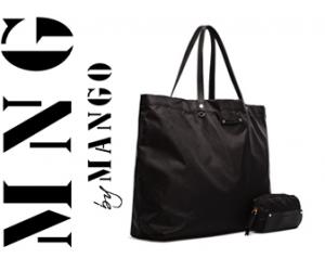 [28% Off] PA0060 MNG Mango FOLDABLE NYLON SHOPPER BAG(Black).Pay only RM49 instead of RM69.