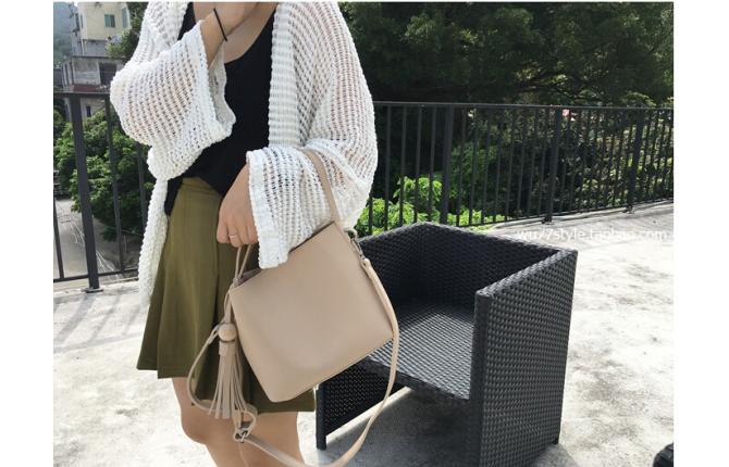 GA0293 Korean 2 in 1 Tassel Sling Bag