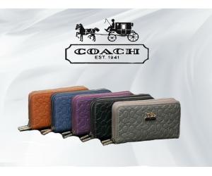 GA0328 COACH Double Zip Wallet