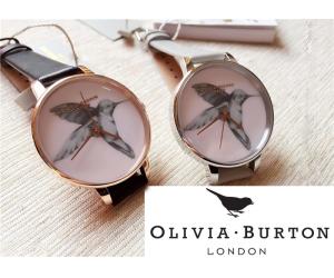 GA0361 Olivia Burton Animal Motif Hummingbird Silver Mesh