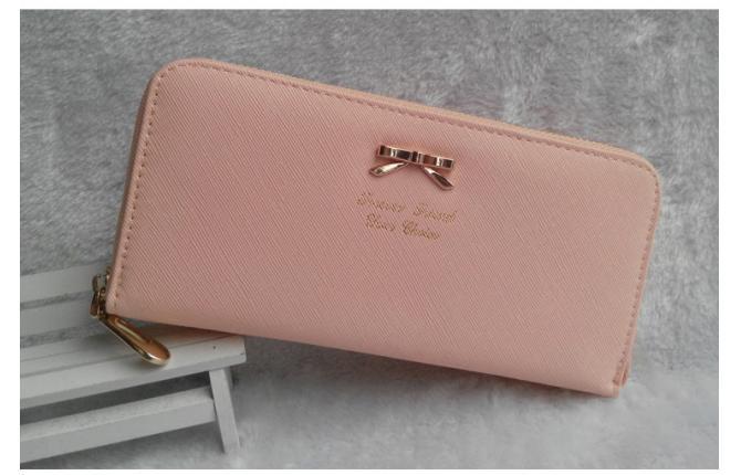 GA0364 Bow Zip Wallet