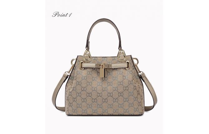 GA0395 Gold Monogram Hobo Bag