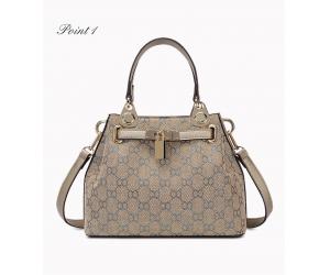 GA0395 Gold Monogram Hobo Bag