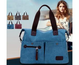 TB020 Casual Canvas Shoulder Travel Bag