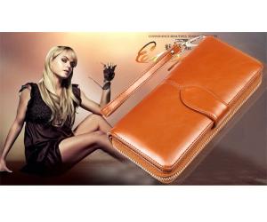 TB028 Leather Long Purses Card Holder