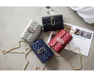 TB083 Korean Girl Fashion wild Oblique Lingge Chain Bag