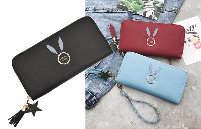 TB093 Cutely Rabbit Long Wallet 