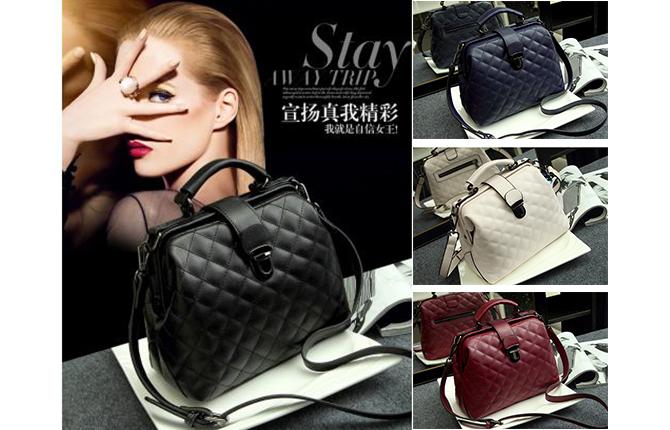 TB099 Nubuck Leather Bags Plaid Pu Messenger Bag Lady Totes Small