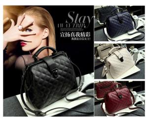 TB099 Nubuck Leather Bags Plaid Pu Messenger Bag Lady Totes Small