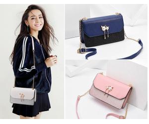 TB100 Cat Logo Messenger Bag