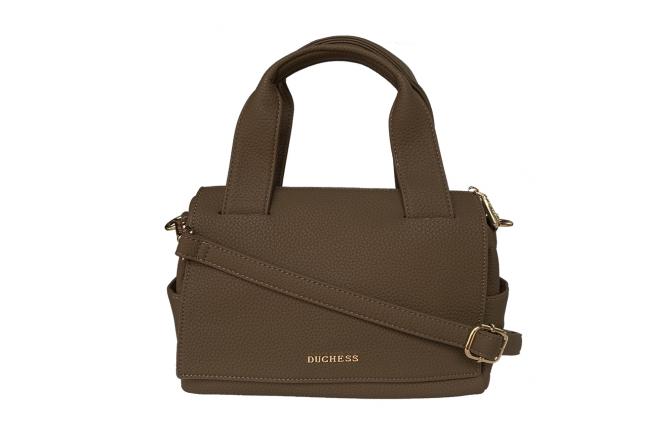 MEDIUM TAYLOR BOSTON BAG - BROWN