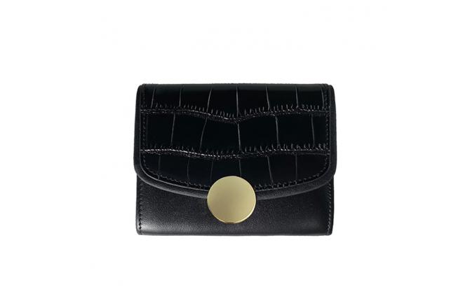 MAYA SHORT WALLET - BLACK