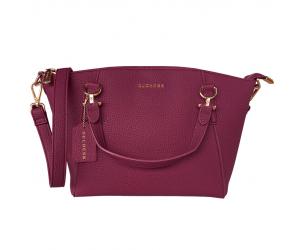 DEON DUMPLING BAG - WINE RED