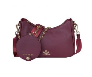 MONA HOBO BAG - WINE RED