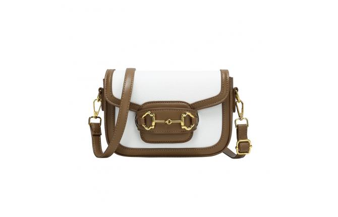 LUCY SLING BAG - BROWN WHITE (BACK ORDER)