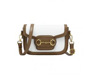 LUCY SLING BAG - BROWN WHITE (BACK ORDER)