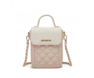 LOUISE PHONE POUCH - KHAKI PINK
