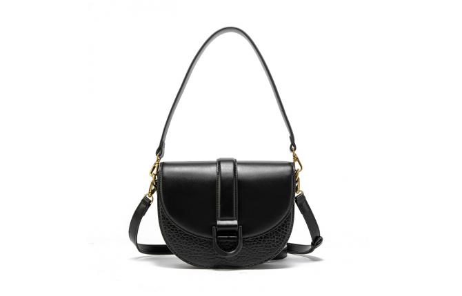 KYLIE SADDLE BAG - BLACK