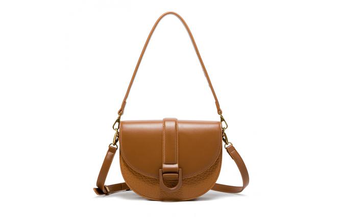 KYLIE SADDLE BAG - BROWN