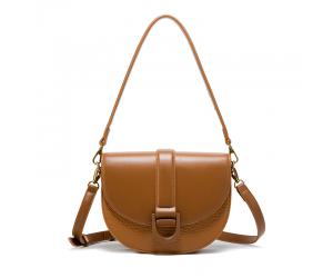 KYLIE SADDLE BAG - BROWN