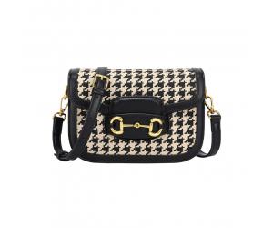 LUCY SLING BAG 2.0 - HOUNDSTOOTH BLACK