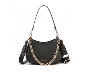 MIYA HOBO BAG - BLACK