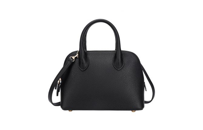 BAILEY DOMED SATCHEL BAG - BLACK