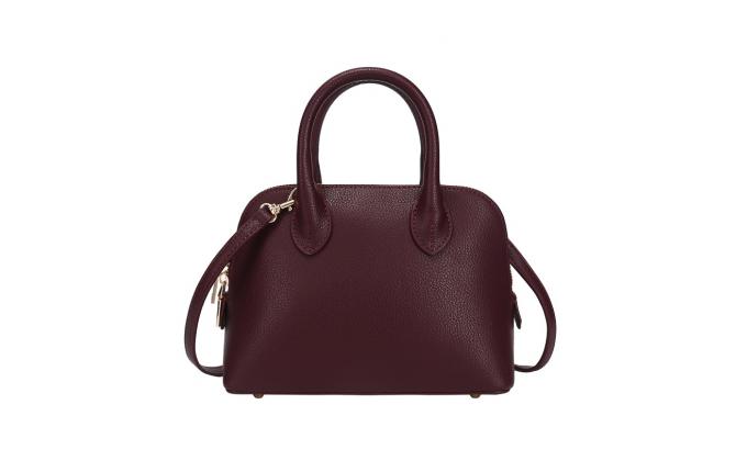 BAILEY DOMED SATCHEL BAG - WINE RED (BACK ORDER)