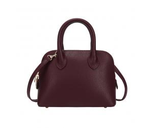 BAILEY DOMED SATCHEL BAG - WINE RED (BACK ORDER)