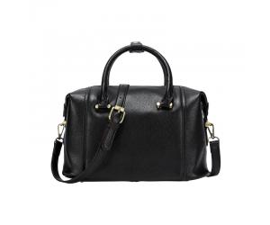 LARGE PAULA BOSTON BAG - BLACK