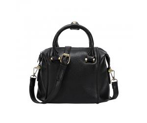 SMALL PAULA BOSTON BAG - BLACK