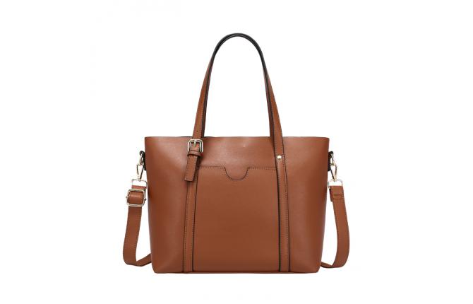 TOBY TOTE BAG - BROWN