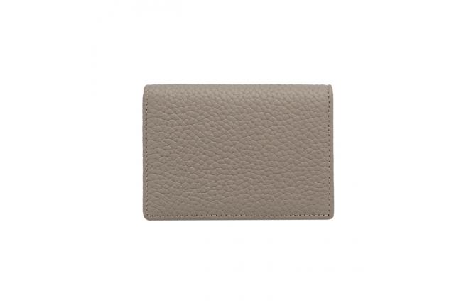 MORRI COWHIDE SHORT WALLET - KHAKI