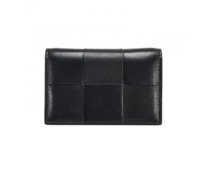 CAMRY COWHIDE CARD HOLDER - BLACK