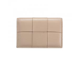 CAMRY COWHIDE CARD HOLDER - KHAKI
