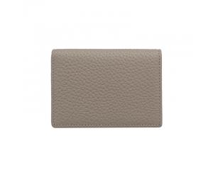 MORRI COWHIDE SHORT WALLET - KHAKI