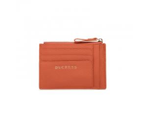 JOLLY COWHIDE CARD HOLDER - ORANGE