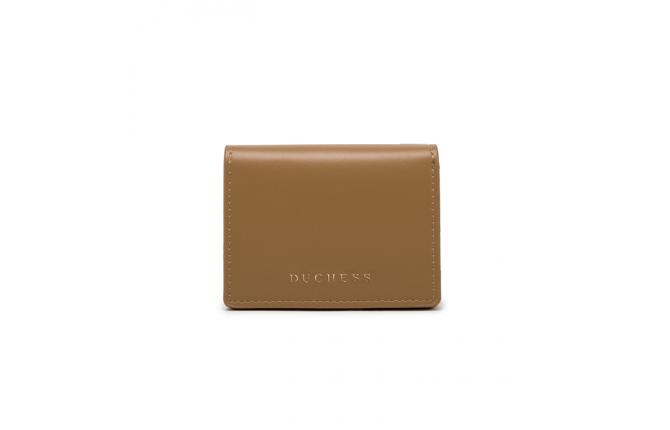 SOME COWHIDE CARD HOLDER - BROWN