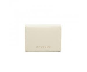 SOME COWHIDE CARD HOLDER - WHITE
