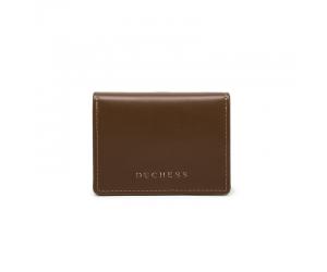 SOME COWHIDE CARD HOLDER - DARK CHOCOLATE