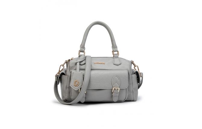 MACY BOSTON BAG - GREY (BACK ORDER)