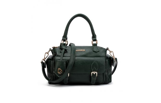 MACY BOSTON BAG - DARK GREEN (BACK ORDER)