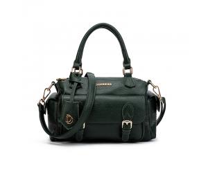 MACY BOSTON BAG - DARK GREEN (BACK ORDER)